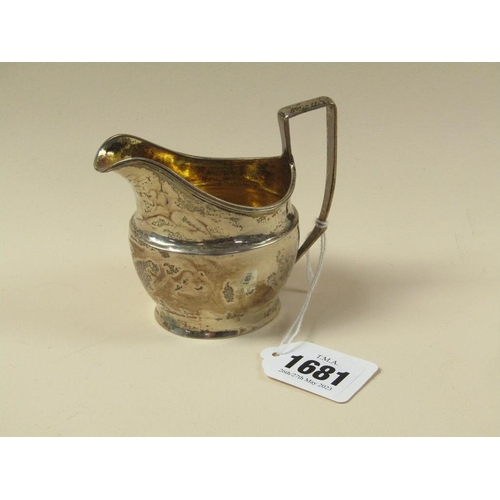 1681 - RUSSIAN SILVER LATE 19c CREAM JUG