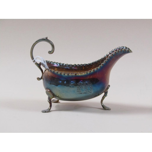 1682 - GEORGIAN SILVER CREAM JUG