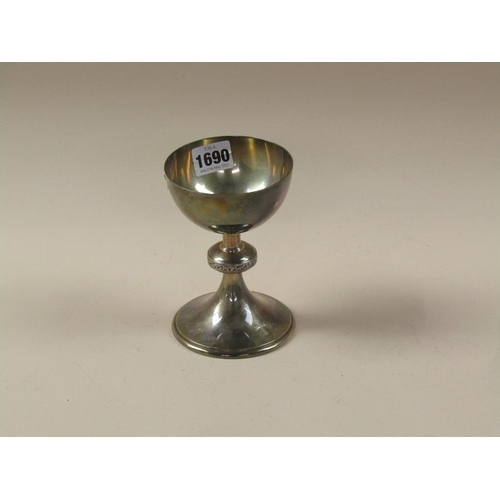 1690 - SILVER COMMUNION CHALICE 7.3oz