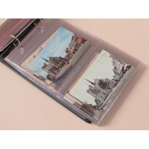 1709 - POSTCARD ALBUM OF SOME LOCAL CARDS, ST ALBANS & BARNET ETC