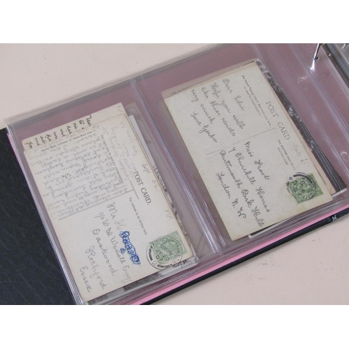 1709 - POSTCARD ALBUM OF SOME LOCAL CARDS, ST ALBANS & BARNET ETC