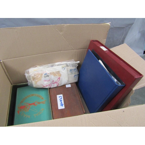 1727 - STAMP COLLECTION IN VARIOUS ALBUMS