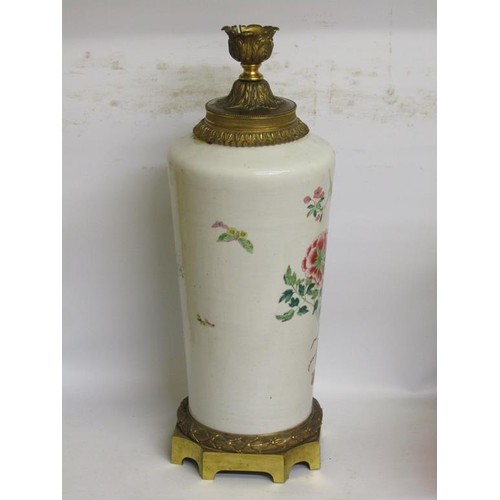 1416 - EARLY ORIENTAL VASE CONVERTED TO LAMP