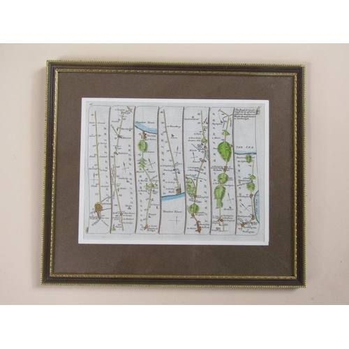 1196 - ANTIQUE MAPS - LINCOLNSHIRE AND YORKSHIRE, 16CM X 21CM