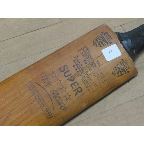 1334 - VINTAGE SUPER-STEEL SPRING CRICKET BAT