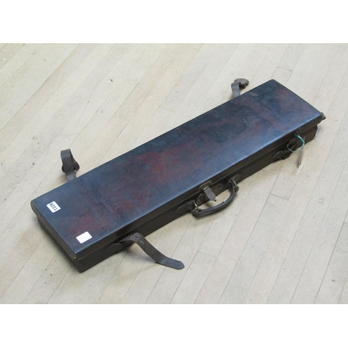 1339 - VINTAGE LEATHER GUN CASE, 86CM W