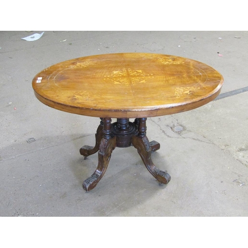 626 - VICTORIAN INLAID BREAKFAST TABLE