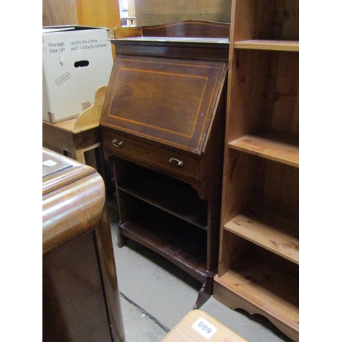 672 - EDWARDIAN INLAID STUDENTS BUREAU