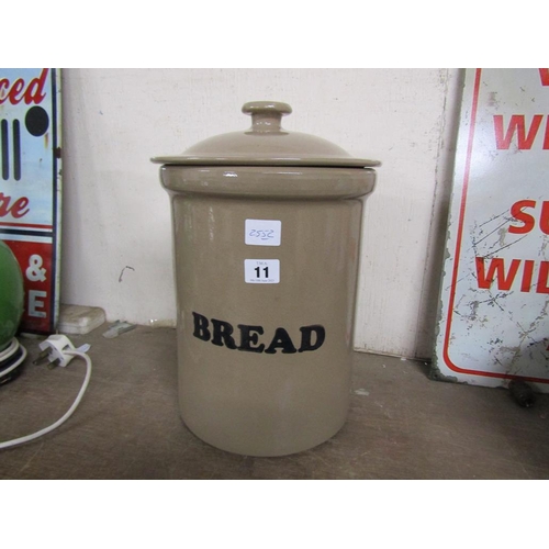 11 - STONEWARE BREAD BIN