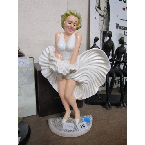 16 - CAST IRON MARILYN MONROE FIGURE