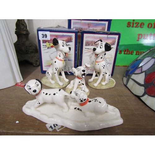 39 - ROYAL DOULTON DALMATIAN FIGURES