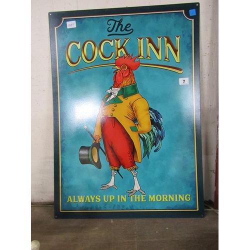 7 - REPRODUCTION METAL ADVERTISING SIGN