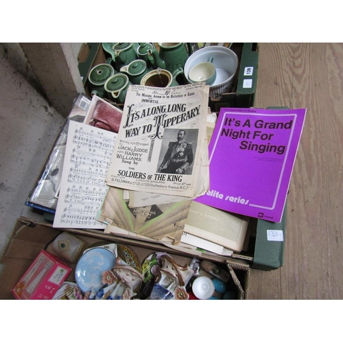 138 - BOX ; SHEET MUSIC ETC