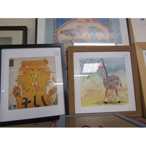 153 - QTY OF FRAMED PRINTS TO INC. BERYL COOK