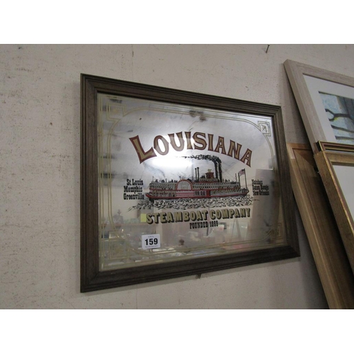 159 - ADVERTISING MIRROR, LUCIANA STEAM BOAT COMPANY