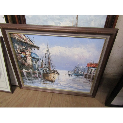 168 - COLLECTION OF FRAMED OILS