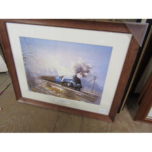 172 - COLLECTION OF FRAMED PRINTS - STEAM ENGINES