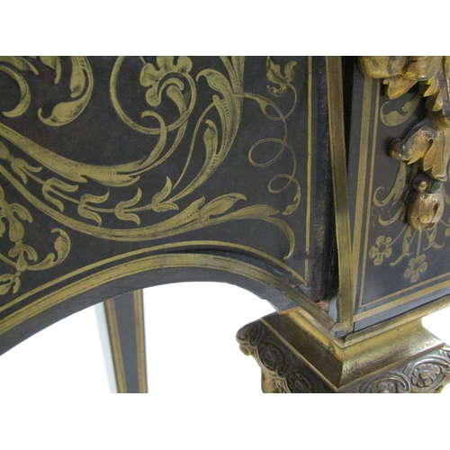 289 - A French card table c.1830, decorated with boullework and ormolu mounts in the manner of Andre-Charl... 