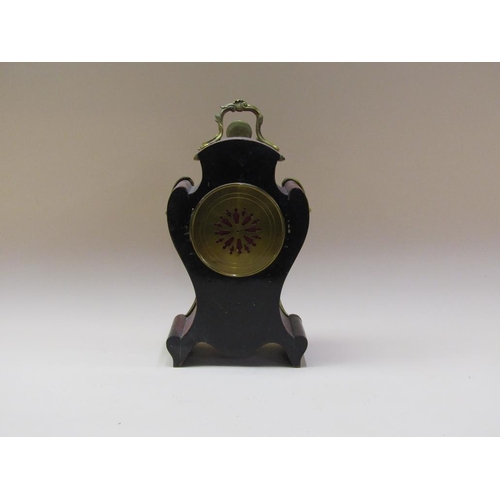 41 - A late 19c French mantel clock, the two train movement rack striking on a gong and having a 9cm diam... 