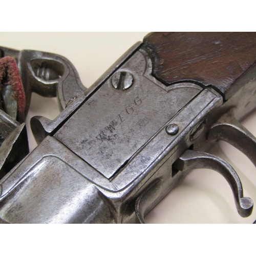 22 - A flintlock pocket pistol by Twigg of London, c1780/1800, 2.5in barrel, 6.25in long.