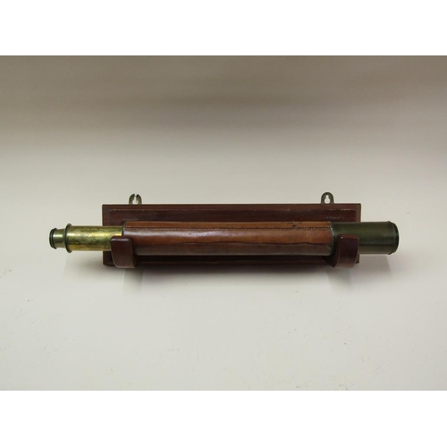 47 - An early 19c single draw telescope, the draw tube engraved 'Stebbing , Southampton Improved Day or N... 