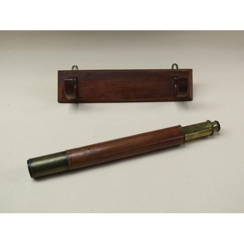 47 - An early 19c single draw telescope, the draw tube engraved 'Stebbing , Southampton Improved Day or N... 