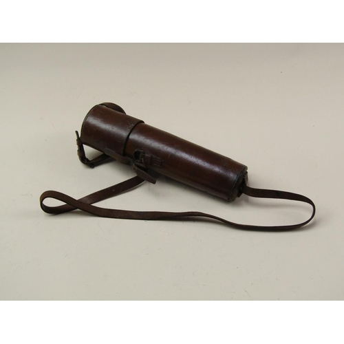 49 - An early 20c three draw telescope, the draw tube engraved 'The MacLoed' Negretti & Zambra London R/2... 