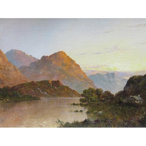 254 - F E Jamieson - a pair, Loch Lomond & In the Trossachs, signed oil on canvas, each framed, 39.5cm x 6... 