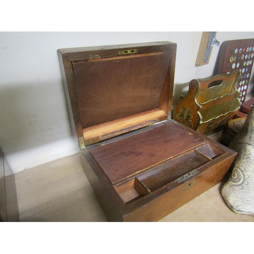 415 - VICTORIAN MAHOGANY WRITING BOX