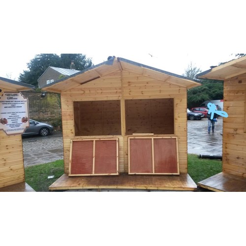 951 - A LARGE QTY (APPX 65) OF WOODEN SHEDS - PREVIOUSLY USED AS CHRISTMAS MARKET CHALETS, OF VARIOUS SIZE... 