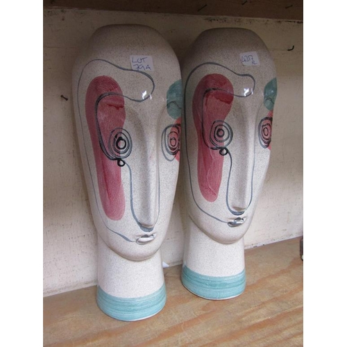 79A - TWO CERAMIC HEADS