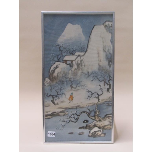 1004 - ORIENTAL WINTERSCAPE, F/G, 50CM X 27CM