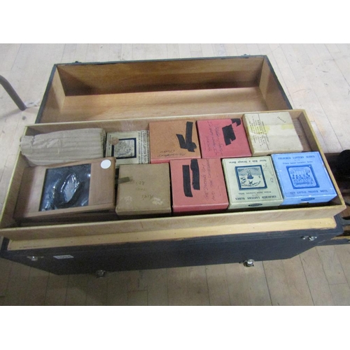 1094 - QTY OF MAGIC LANTERN SLIDES IN CHEST