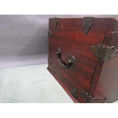 1112 - MAHOGANY CHEST 41cms W