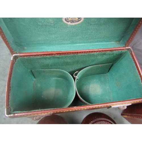 1156 - CASED SET OF LAWN BOWLS AND AN EMPTY CASE