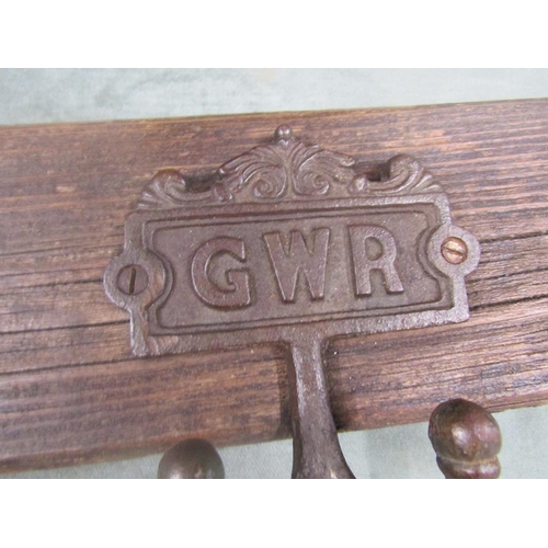 1164 - GWR COAT RACK - 89cms L