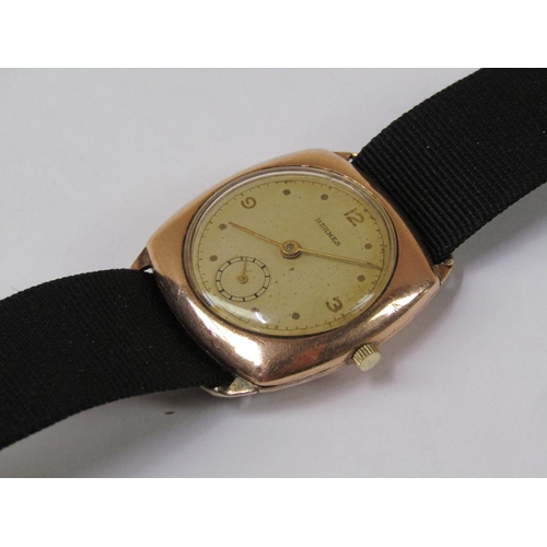 1267 - HERMES GOLD CASED WATCH