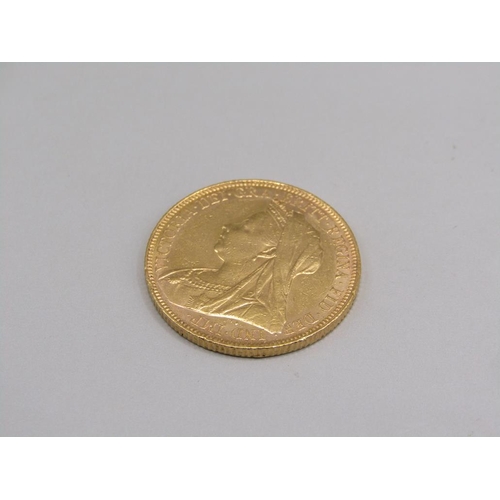 1276 - VICTORIAN GOLD SOVEREIGN DATED 1900