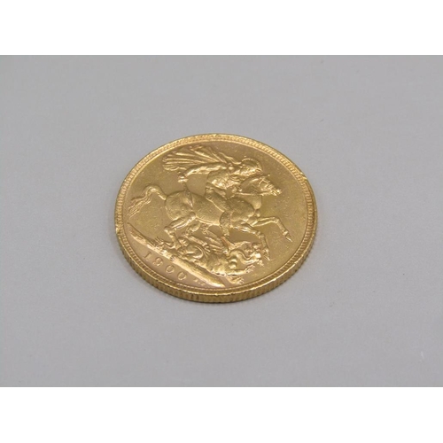 1276 - VICTORIAN GOLD SOVEREIGN DATED 1900