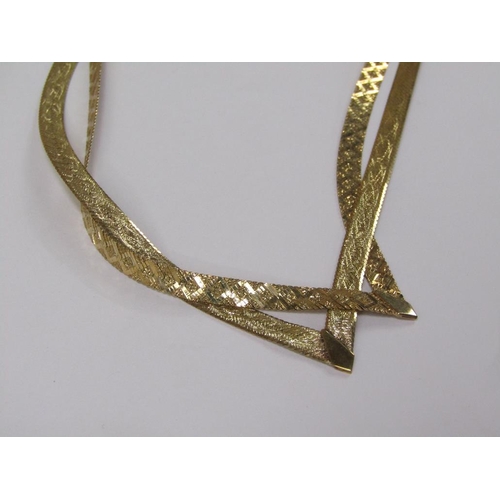 1279 - TWO 9ct GOLD NECKLACES, 16g TOTAL