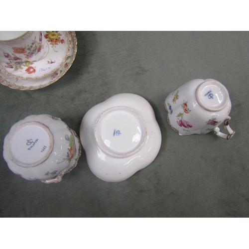 1600 - COLLECTION OF EARLY 20c DRESDEN PORCELAIN PAIR OF VASES, 13cms H