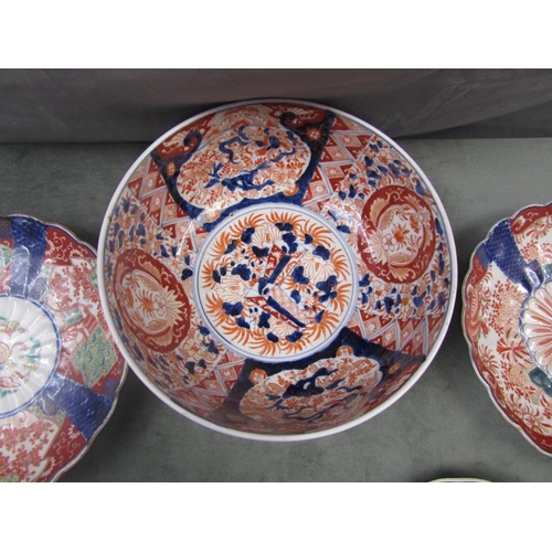 1628 - COLLECTION OF JAPANESE AND IMARI WARES, PLATES AND BOWLS (10cms H)