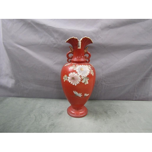 1636 - LARGE JAPANESE SATSUMA VASE , 41 cms H