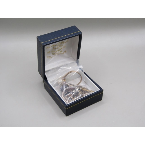 1331 - SMALL QTY OF GOLD AND SILVER JEWELLERY TO INC. 9ct PEARL SET RING