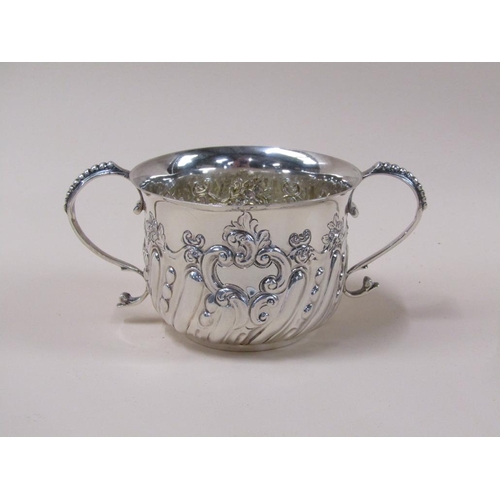 1397 - SILVER TWO HANDLED PORRINGER