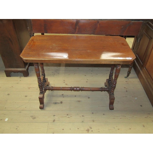 1784 - VICTORIAN STRETCHER TABLE 90 x 64 cms