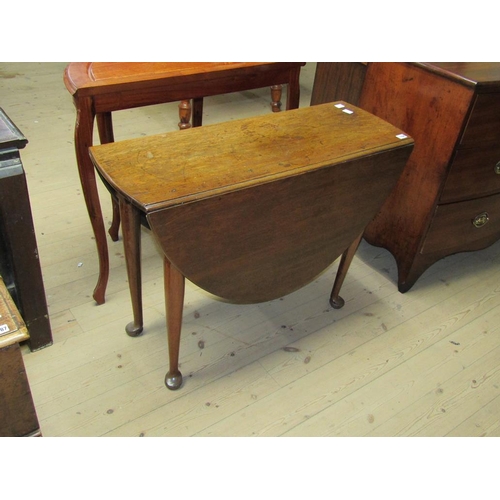 1788 - GEORGIAN OAK DROP LEAF TABLE 100 x 72 cms