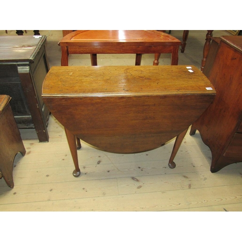 1788 - GEORGIAN OAK DROP LEAF TABLE 100 x 72 cms