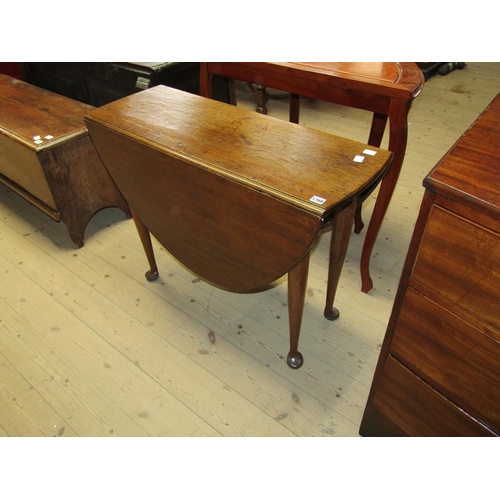 1788 - GEORGIAN OAK DROP LEAF TABLE 100 x 72 cms