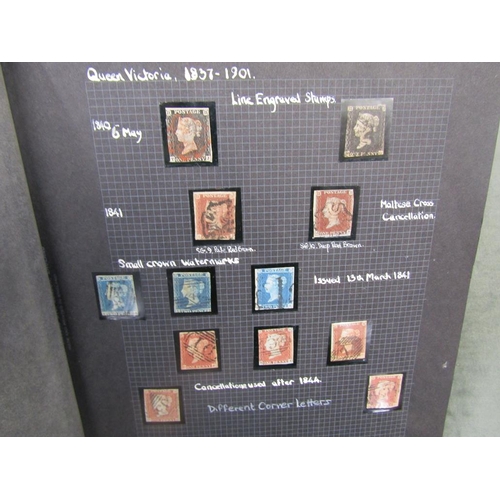 1324 - ALBUM OF STAMPS TO INC. 2 PENNY BLACKS, TUPPENNY BLUES AND TWO 50th ANNIVERSARY OF THE FIRST UNITED ... 